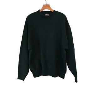 Vintage Blank BVD Sweatshirt Premium Crewneck‎ Green 90s Pullover Mens XL